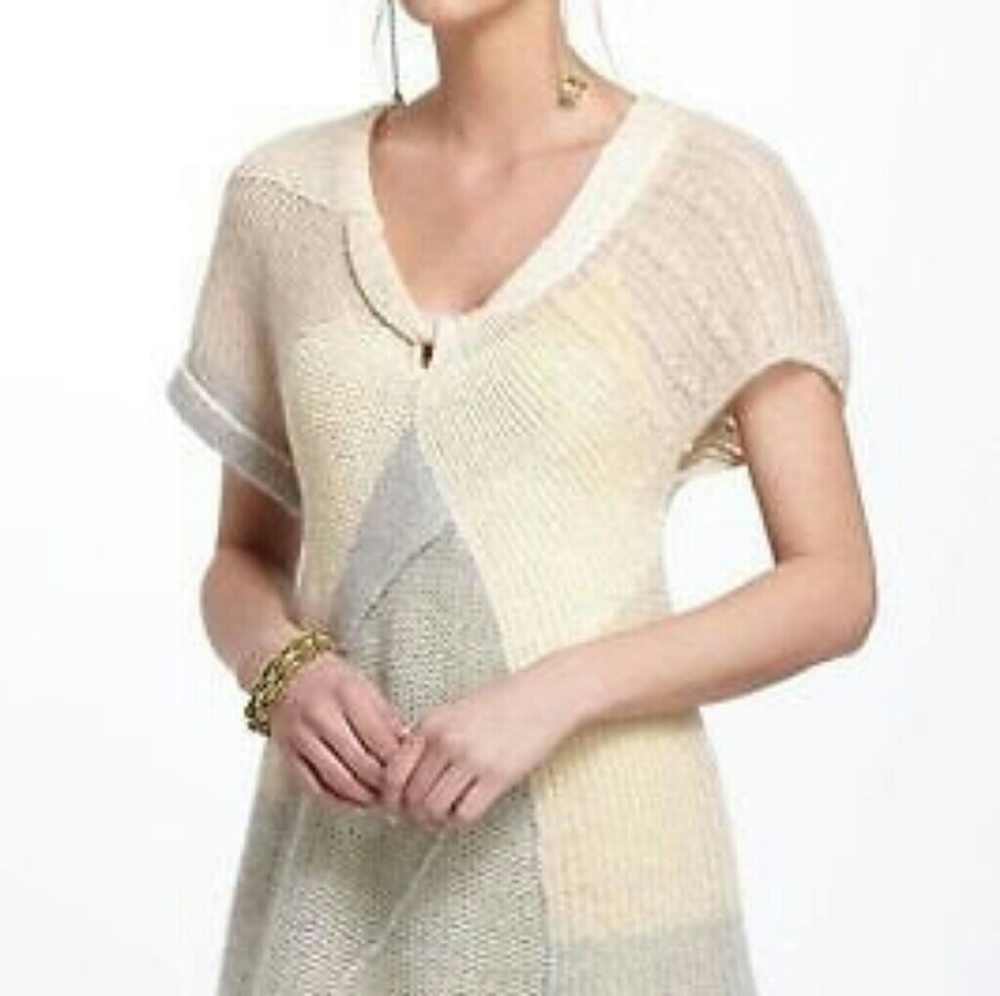 Anthropologie Patchwork Sweater